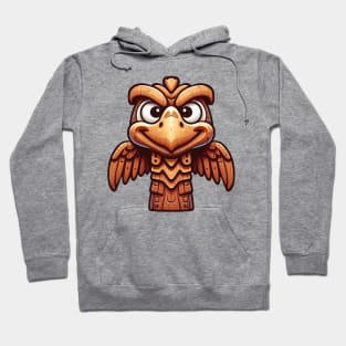 Crow totem illustration Hoodie